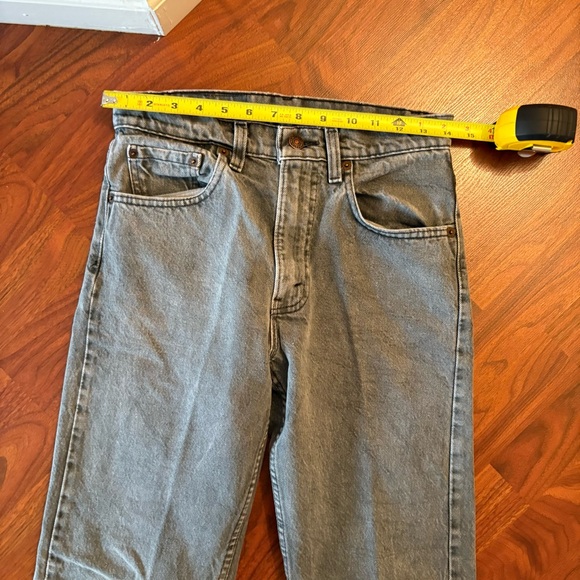 Vintage 80s Levis 505 Jeans Red Tab Batwing Gray Made in USA Size 28x30 Faded - Picture 9 of 10